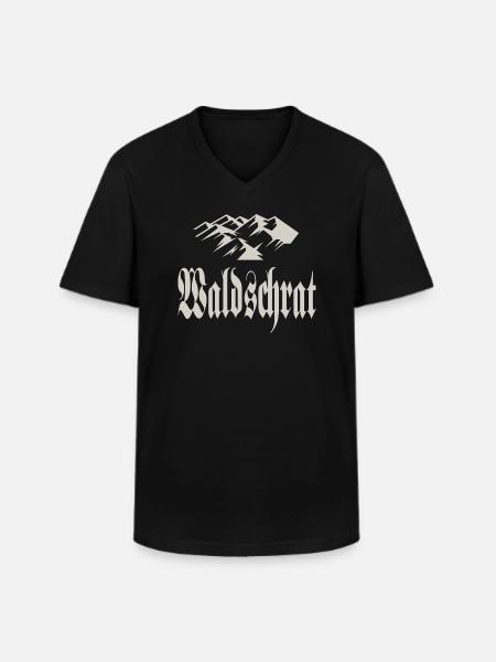 Waldschrat - Men's V-Neck T-Shirt - black