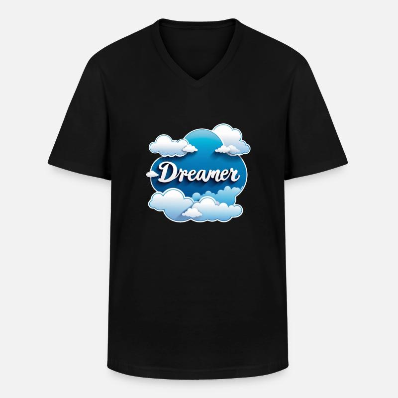 Träumer - Träumer - Träumer - Traum - Träumerei - Männer-T-Shirt mit V-Ausschnitt - Schwarz