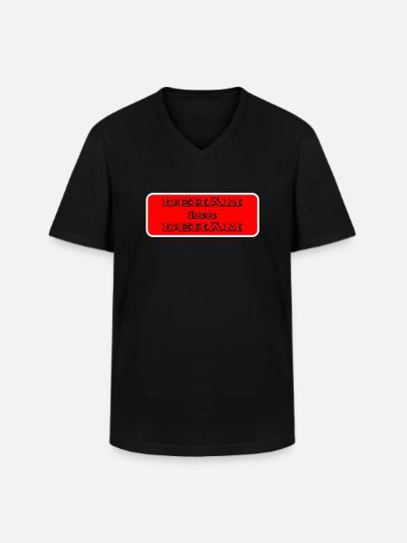 dehäm iss dehäm - Männer-T-Shirt mit V-Ausschnitt - Schwarz