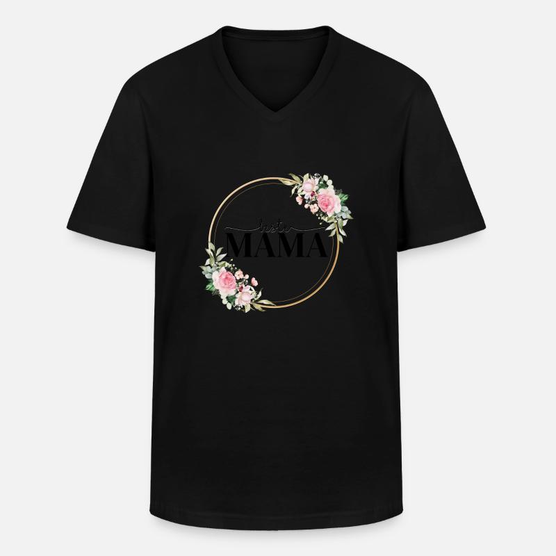 Beste Mama - Geschenkidee - Männer-T-Shirt mit V-Ausschnitt - Schwarz