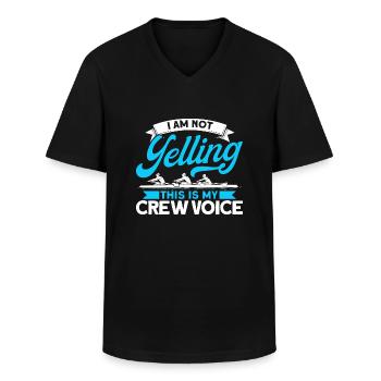 Rowing Team Rowing Team Gift - Men's V-Neck T-Shirt - black - Front - AI Model Male 178 dark (178cm)