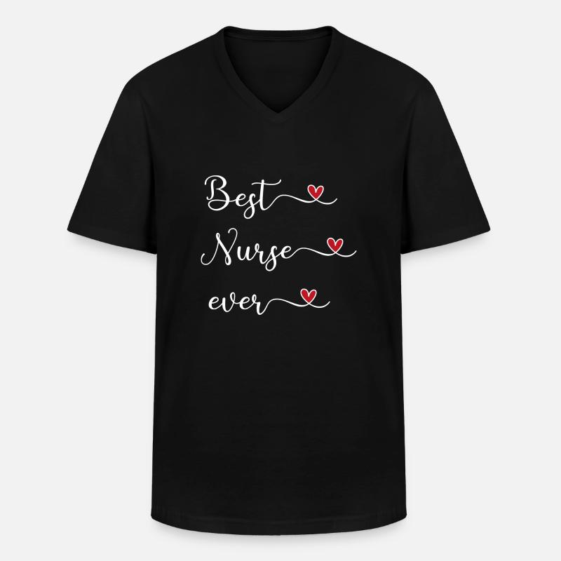 Krankenschwester - Männer-T-Shirt mit V-Ausschnitt - Schwarz