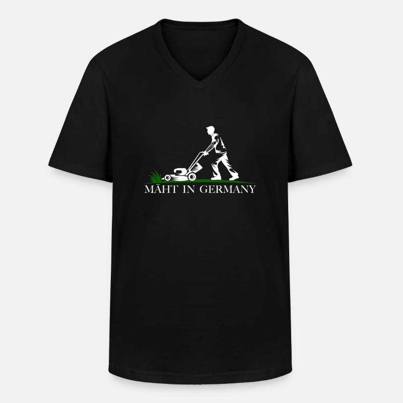 Mäht in Germany - Männer-T-Shirt mit V-Ausschnitt - Schwarz