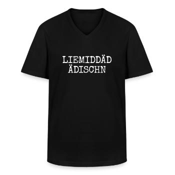 Liemiddäd Ädischn - Sächsische Edition Sachsen - Männer-T-Shirt mit V-Ausschnitt - Schwarz - Vorne - AI Model Male 178 dark (178cm)