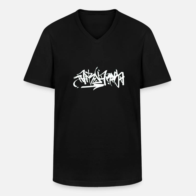 Tabularasa - Männer-T-Shirt mit V-Ausschnitt - Schwarz