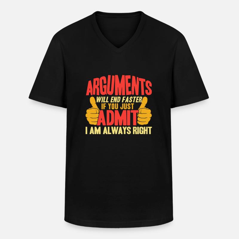 Ironie Sarkasmus Sarkastisch Geschenk - Männer-T-Shirt mit V-Ausschnitt - Schwarz