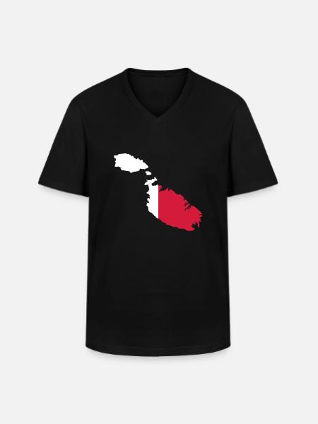 Malta - Men's V-Neck T-Shirt - black