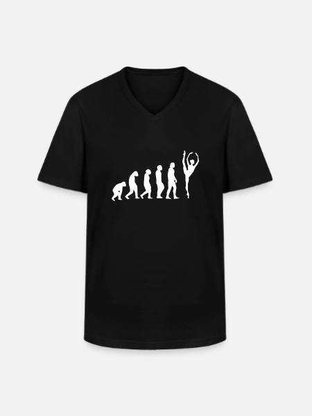 Dancing Dance Music - Männer-T-Shirt mit V-Ausschnitt - Schwarz