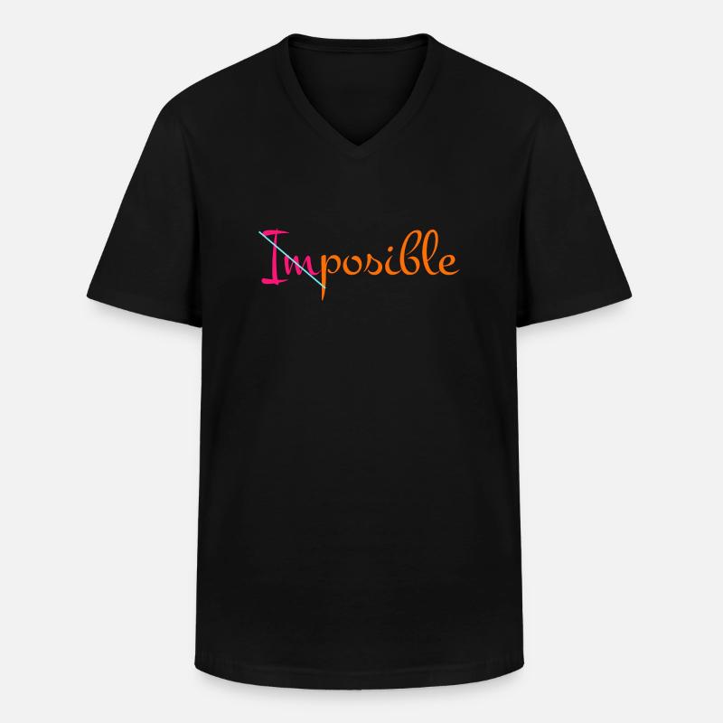 Nichts ist unmöglich - Männer-T-Shirt mit V-Ausschnitt - Schwarz