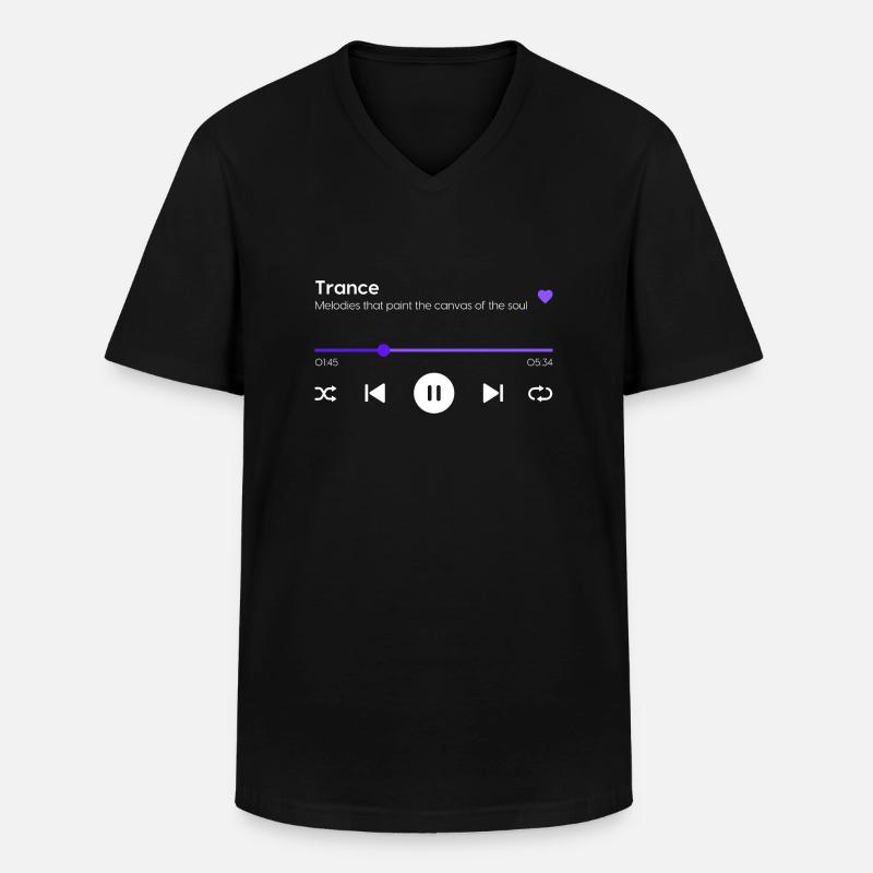 Trance - Männer-T-Shirt mit V-Ausschnitt - Schwarz