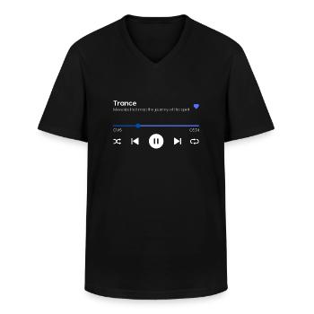 Trance - Männer-T-Shirt mit V-Ausschnitt - Schwarz - Vorne - AI Model Male 178 dark (178cm)
