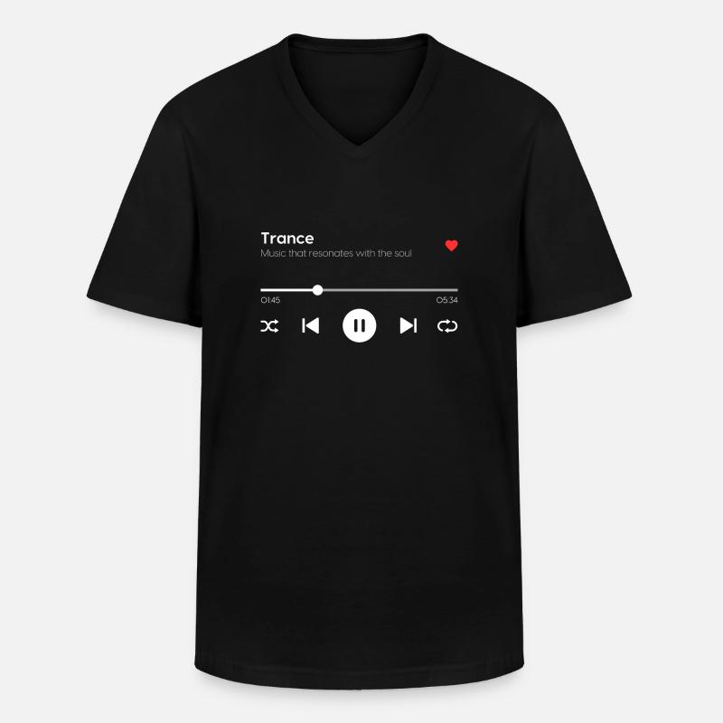 Trance - Männer-T-Shirt mit V-Ausschnitt - Schwarz