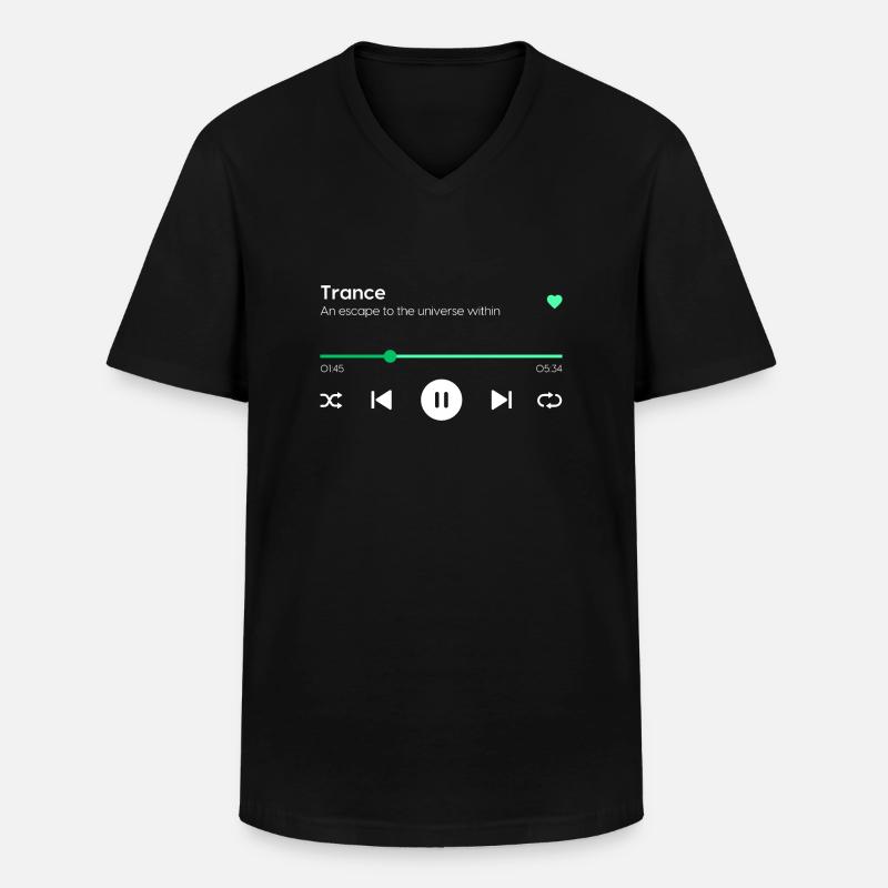Trance - Männer-T-Shirt mit V-Ausschnitt - Schwarz