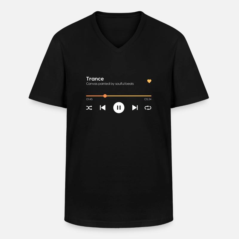 Trance - Männer-T-Shirt mit V-Ausschnitt - Schwarz