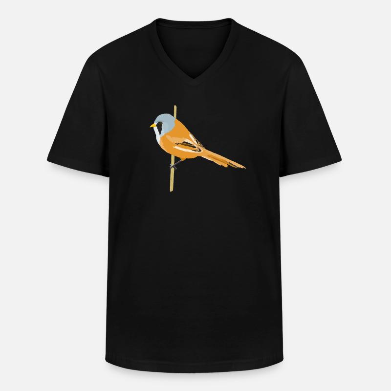 Schnurrbart panieren - Männer-T-Shirt mit V-Ausschnitt - Schwarz