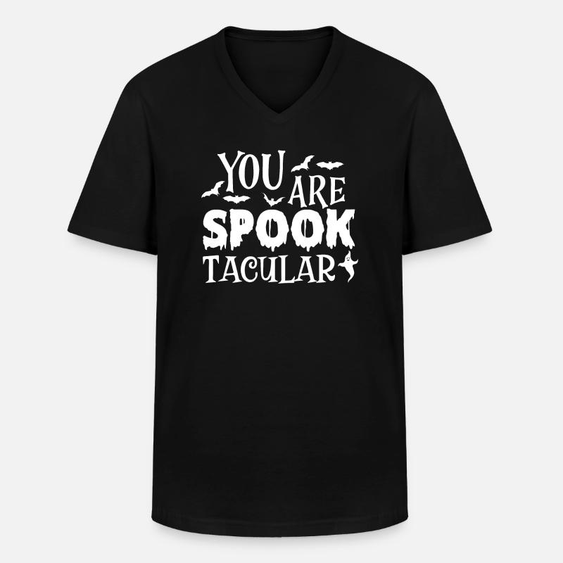 Du bist spektakulär - Männer-T-Shirt mit V-Ausschnitt - Schwarz