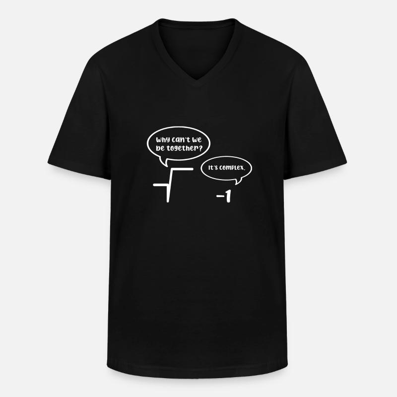 Mathe Nerd Witz - Männer-T-Shirt mit V-Ausschnitt - Schwarz