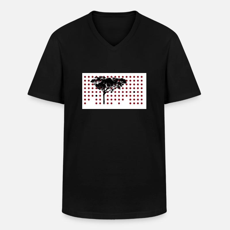 TreeShirt - Männer-T-Shirt mit V-Ausschnitt - Schwarz
