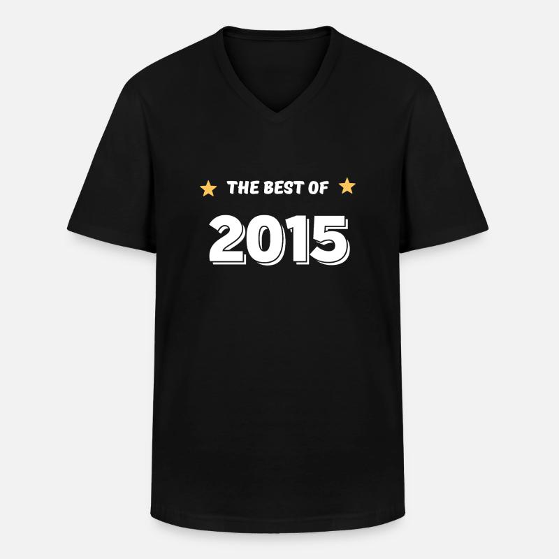 Das Beste aus 2015 - Männer-T-Shirt mit V-Ausschnitt - Schwarz
