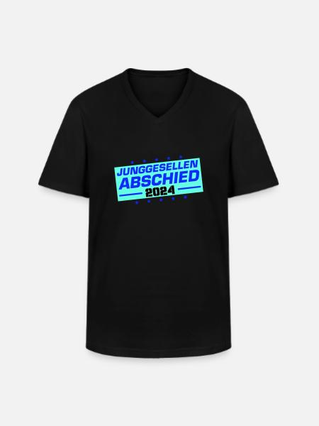 Junggesellen Abschied 2024 - Männer-T-Shirt mit V-Ausschnitt - Schwarz