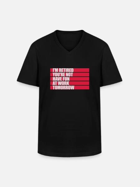 have fun at work - Men's V-Neck T-Shirt - black