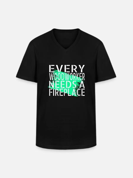 Carpenter Jokes Tshirts Present Idea - Men's V-Neck T-Shirt - black