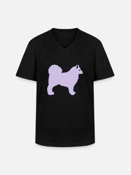 Samojede - Men's V-Neck T-Shirt - black