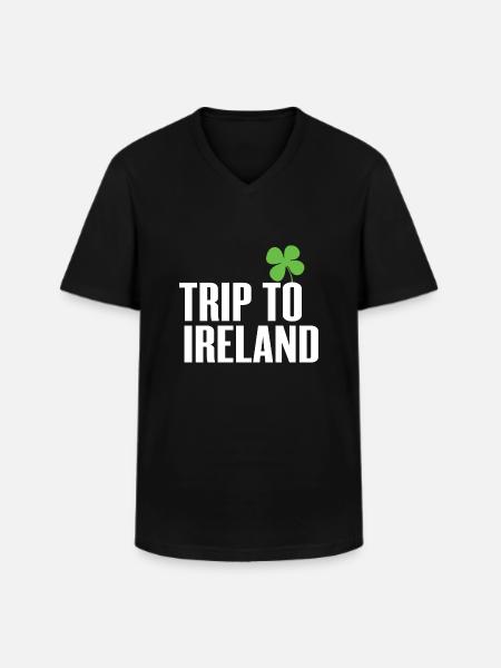Trip to Ireland - Men's V-Neck T-Shirt - black