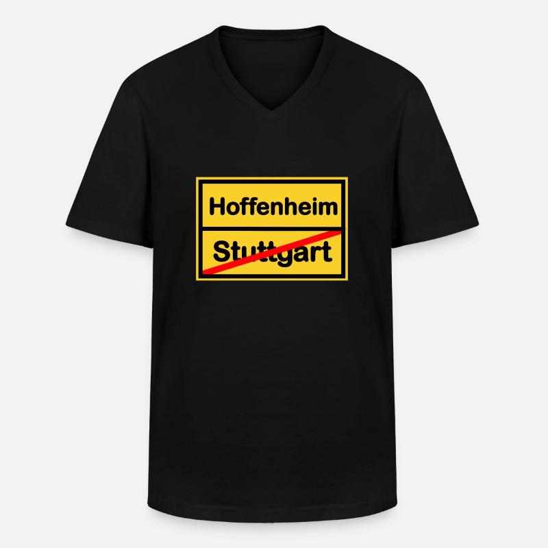 Die Hoffenheim Unterstützer - Männer-T-Shirt mit V-Ausschnitt - Schwarz