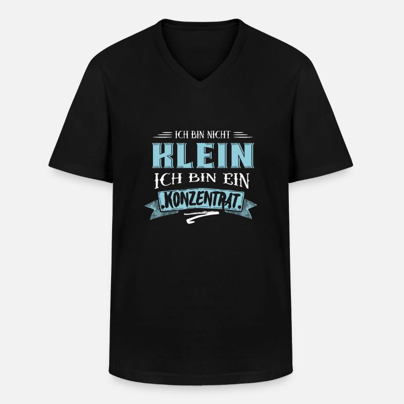 Ich bin nicht klein - Männer-T-Shirt mit V-Ausschnitt - Schwarz