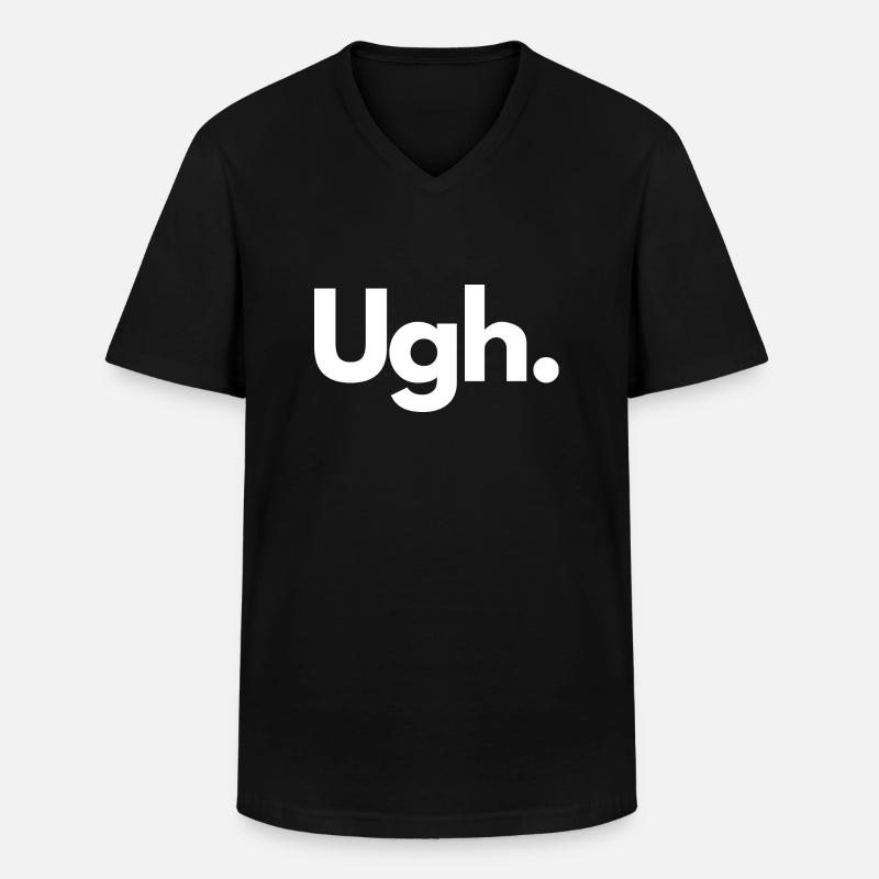 Pfui. - Männer-T-Shirt mit V-Ausschnitt - Schwarz