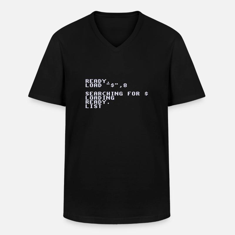 Load Dir - Männer-T-Shirt mit V-Ausschnitt - Schwarz