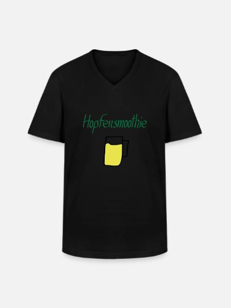 Hopfensmoothie Bier - Männer-T-Shirt mit V-Ausschnitt - Schwarz