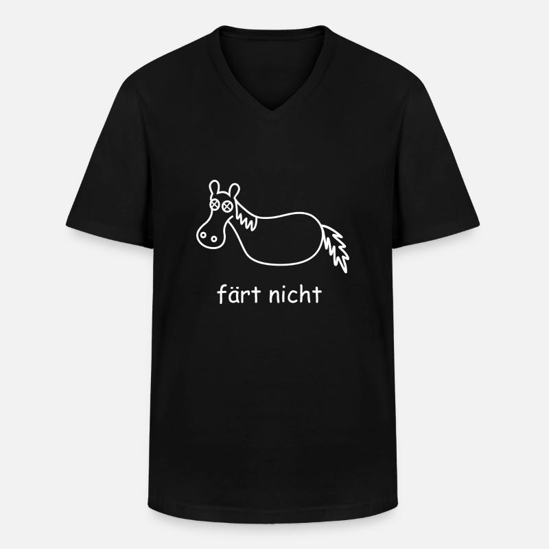 faert nicht - Männer-T-Shirt mit V-Ausschnitt - Schwarz