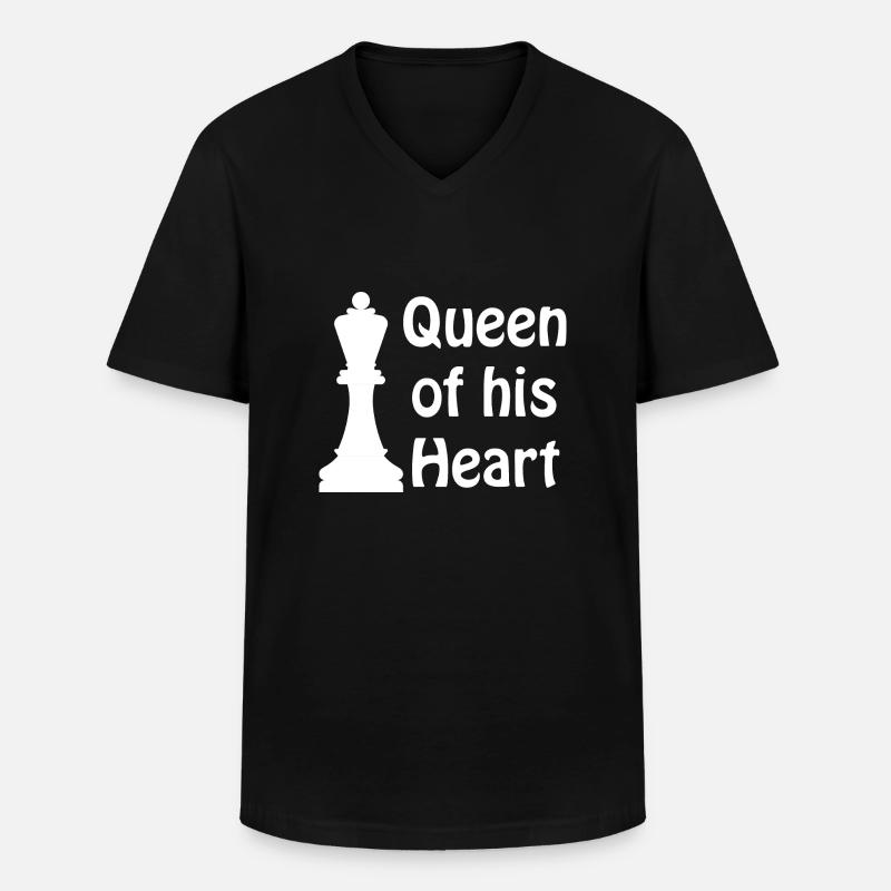 boardgame chess backgammon game night - Männer-T-Shirt mit V-Ausschnitt - Schwarz