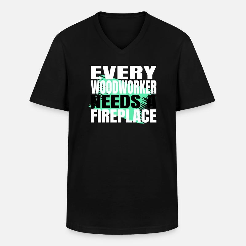 jokes badge present idea tools - Männer-T-Shirt mit V-Ausschnitt - Schwarz