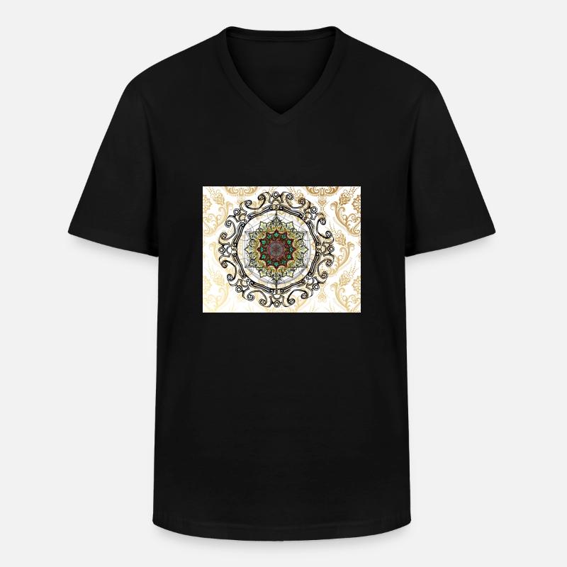 2 6 Original - Männer-T-Shirt mit V-Ausschnitt - Schwarz