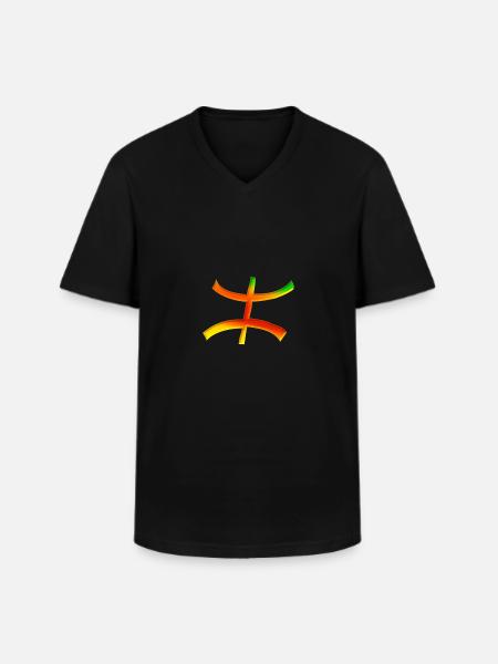 Z TIFINAGH - T-shirt col V Homme - noir