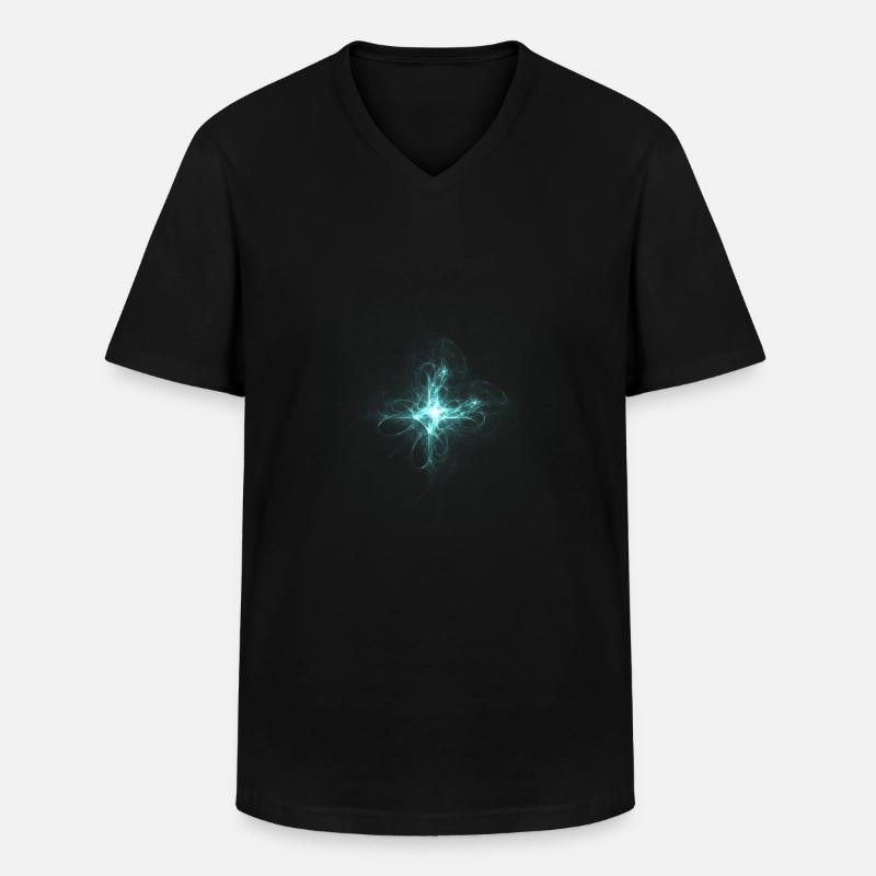psychedelic - Männer-T-Shirt mit V-Ausschnitt - Schwarz