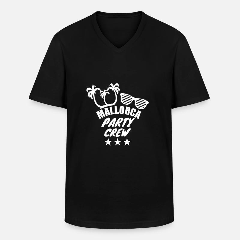 Mallorca - Männer-T-Shirt mit V-Ausschnitt - Schwarz