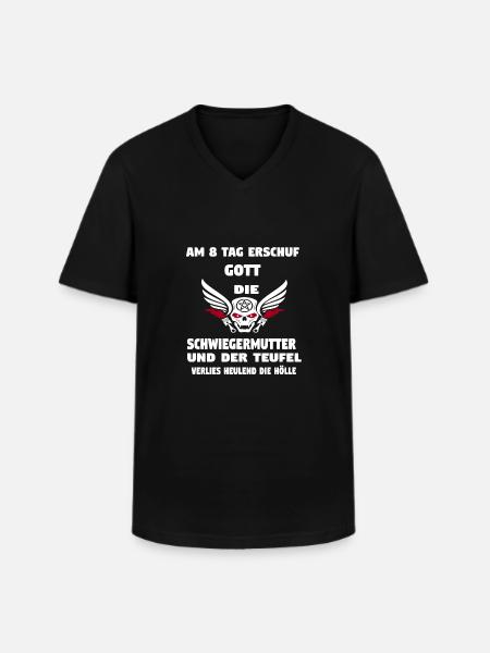 Schwiegermutte - Männer-T-Shirt mit V-Ausschnitt - Schwarz