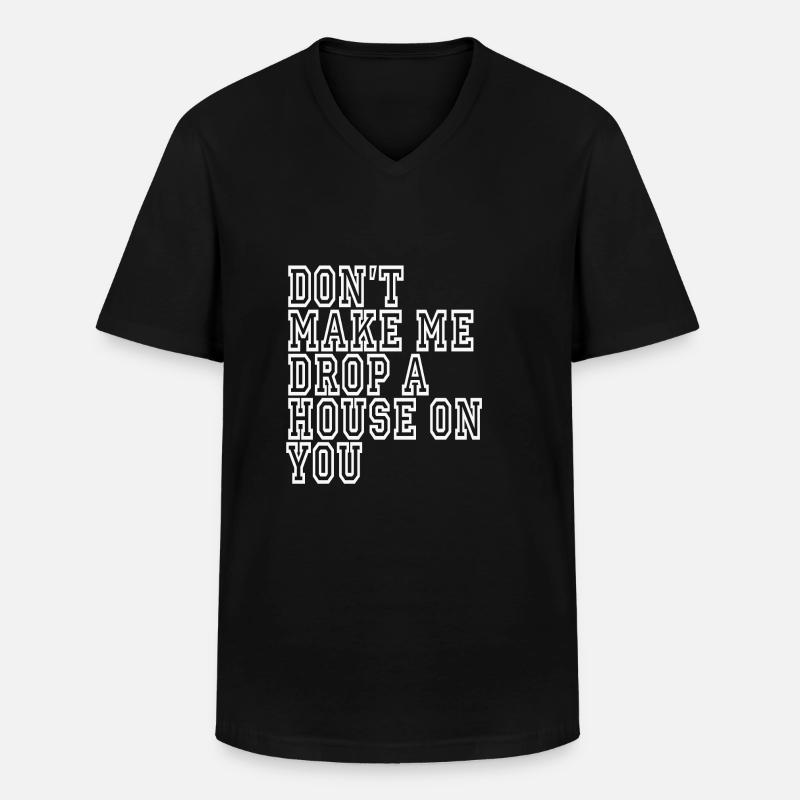 lustige sarkastisch Sprüche Spruch Sarkasmus - Männer-T-Shirt mit V-Ausschnitt - Schwarz