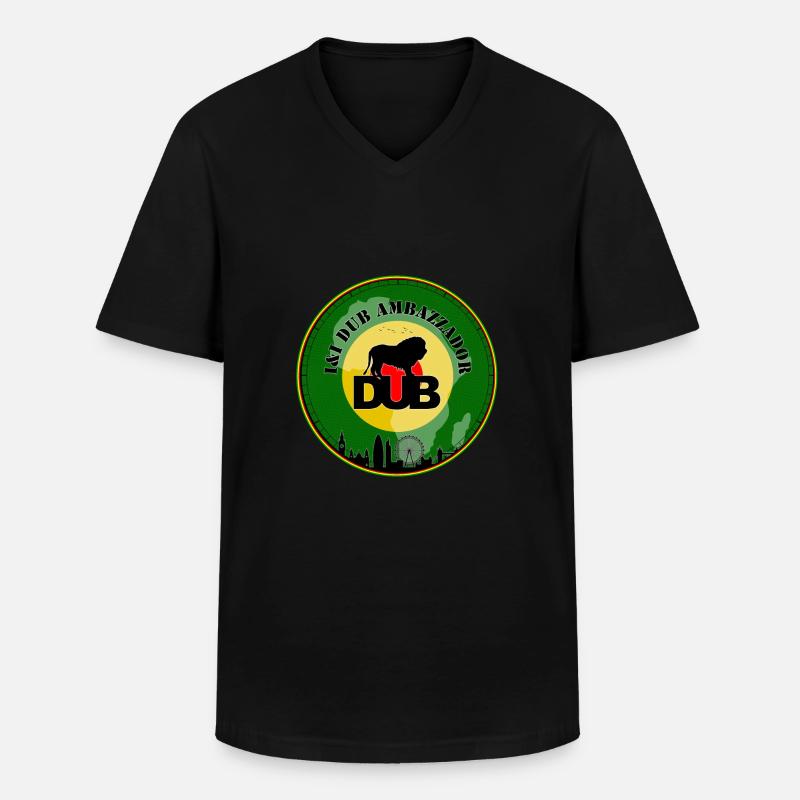 Synchronsprecher - Männer-T-Shirt mit V-Ausschnitt - Schwarz
