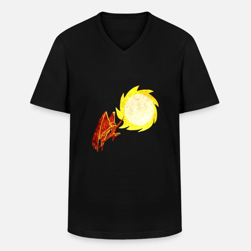 Icarus2 - Männer-T-Shirt mit V-Ausschnitt - Schwarz