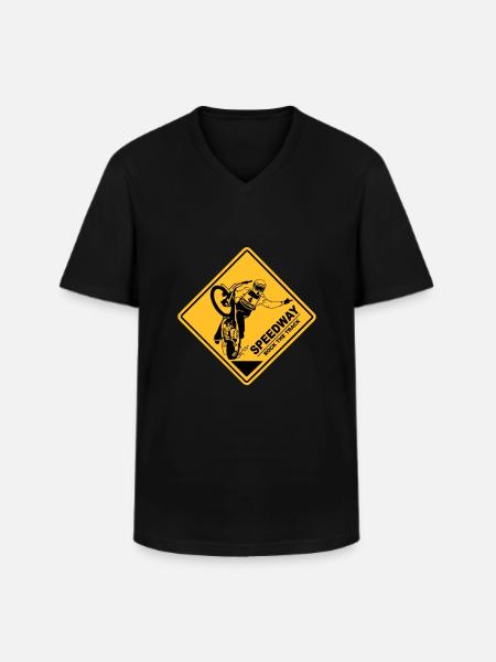Speedway - T-shirt col V Homme - noir
