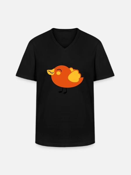 small nice voegelchen spatz - Men's V-Neck T-Shirt - black