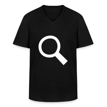 Rechercher - T-shirt col V Homme - noir - Devant - AI Model Male 178 dark (178cm)