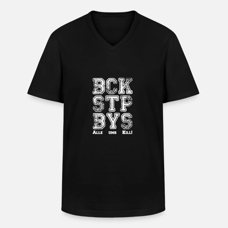Backstop Boys - 3D Archery - Men's V-Neck T-Shirt - black