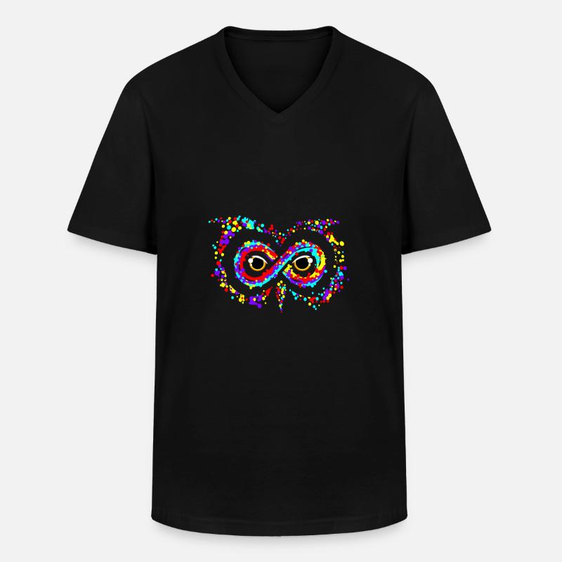 Unendlich besessen - Männer-T-Shirt mit V-Ausschnitt - Schwarz
