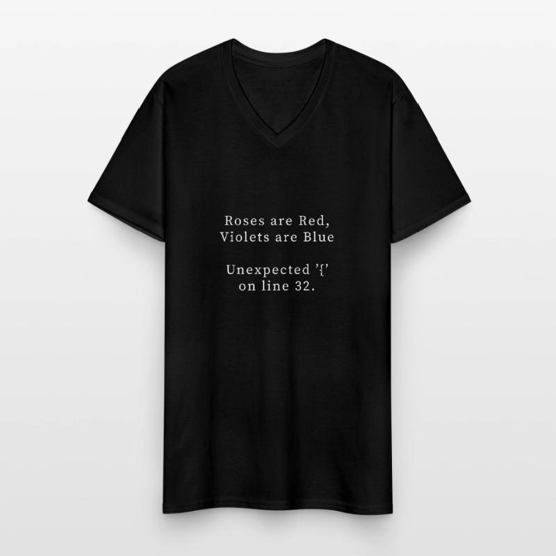 Programming poem, bug Men's V-Neck T-Shirt